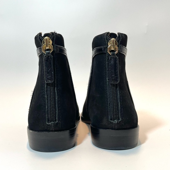 Louise et Cie Black Leather Booties W 7 Lo-Zakiria - Picture 6 of 8
